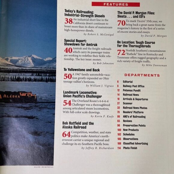 Trains Magazine Railroading Enthusiast January 1995 Vol 55 No 1 u Special Repor - Picture 3 of 8